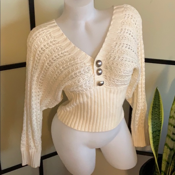 Cream sweater